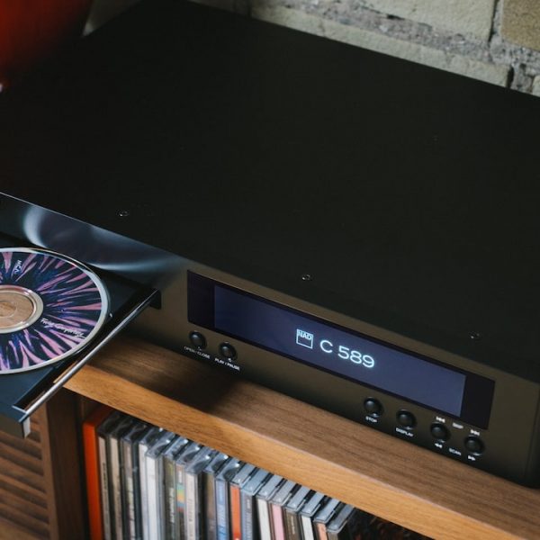 2026 NAD C 589 CD Player Drawer Open Above