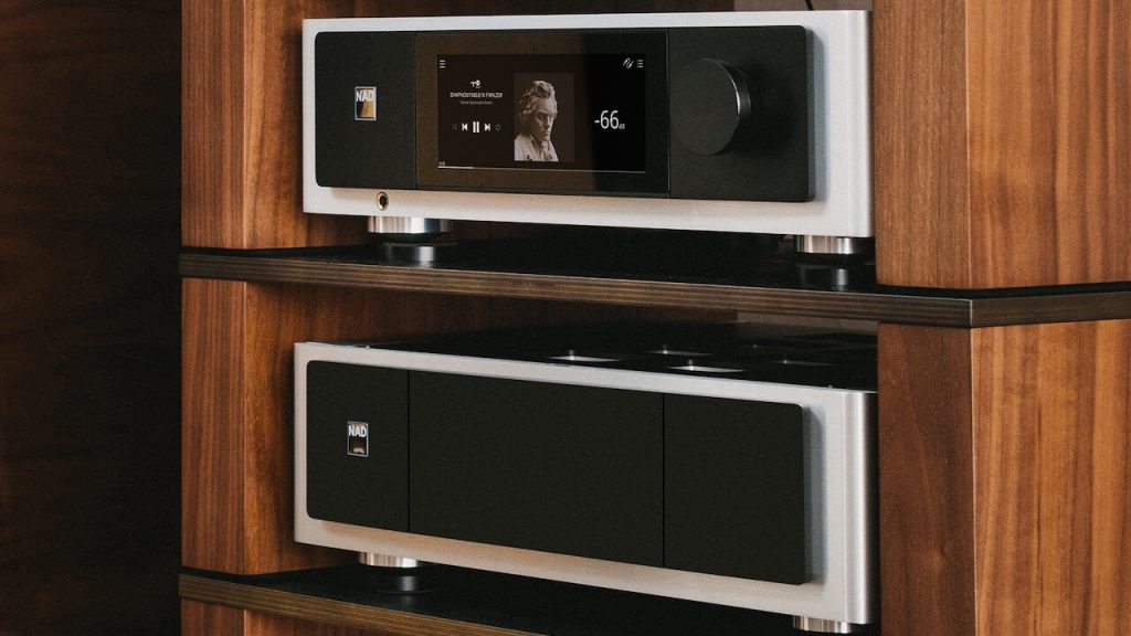 NAD M33 V2 BluOS Streaming Amplifier and M23 V2 Stereo Power Amplifier