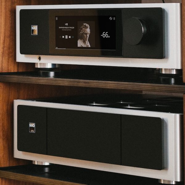 NAD M33 V2 BluOS Streaming Amplifier and M23 V2 Stereo Power Amplifier