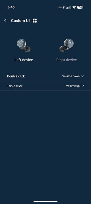 Noble Osprey App Custom UI