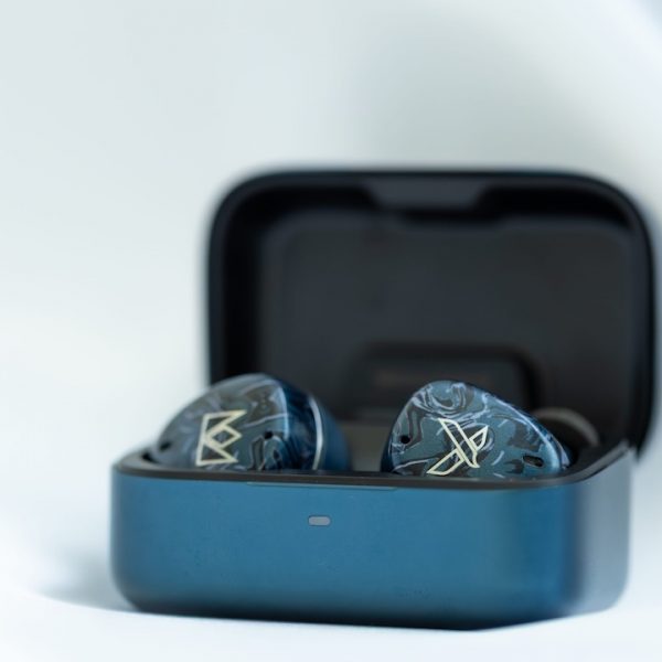 Noble Osprey Wireless Earbuds inside charging case