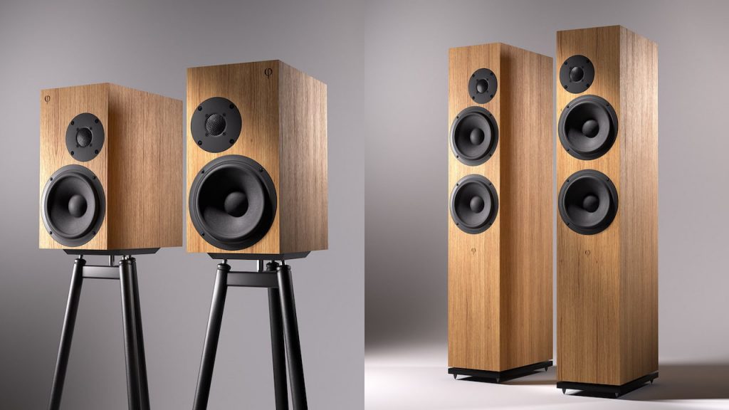 OePhi Lounge Series 2 and 2.5 Loudspeakers in Oak