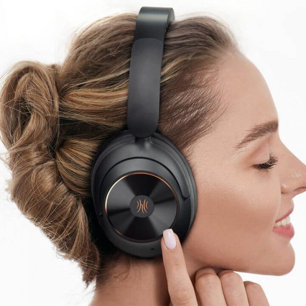 OneOdio Focus A6 Wireless ANC Headphones Woman Profile