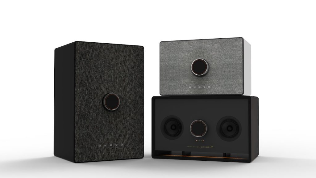 2026 Onkyo GX-AIO50 and 150 with grilles, GX-AIO100 without