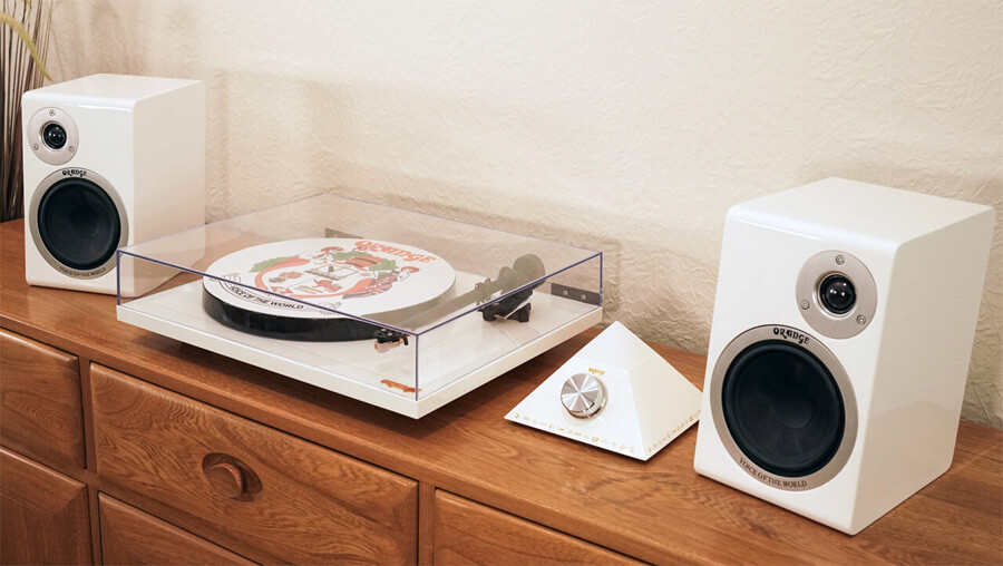 Sistema de Orange-AAMPS-O-Tritable-Speaker-System