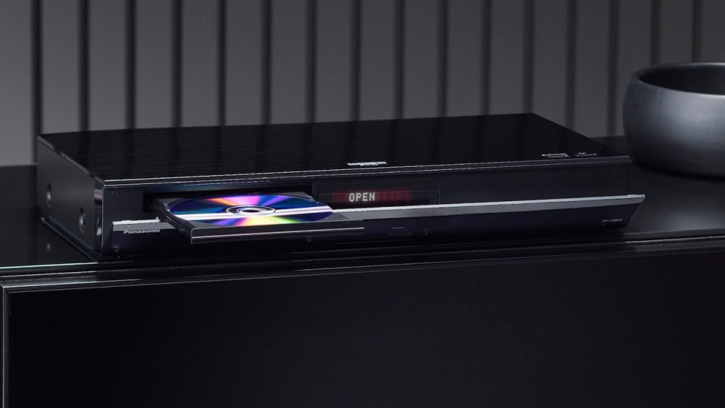 Panasonic DP-UB820 4K Blu-ray Player 2025 Tray Open Lifestyle