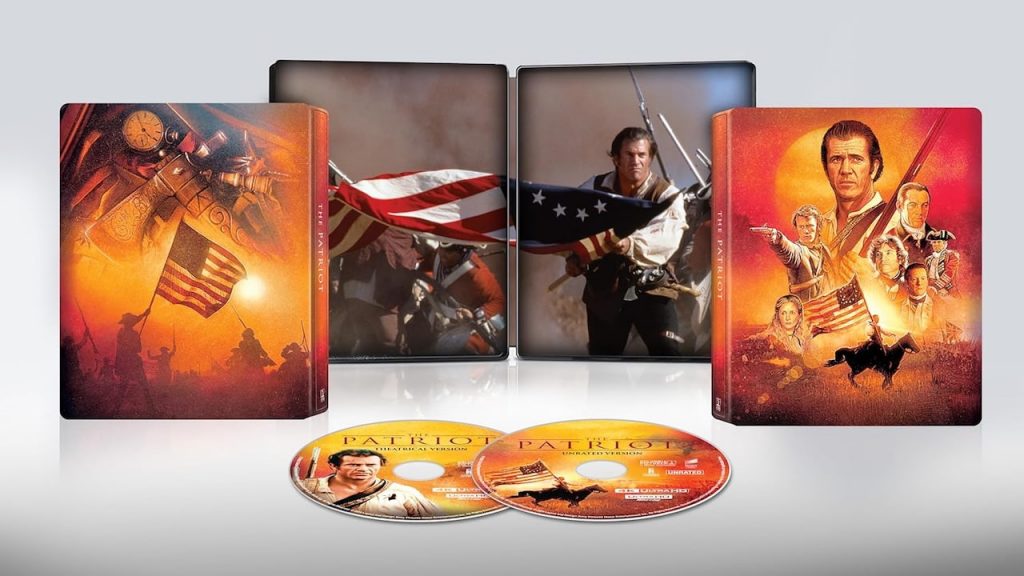 The Patriot 4K UHD Blu-ray Steelbook Package Contents