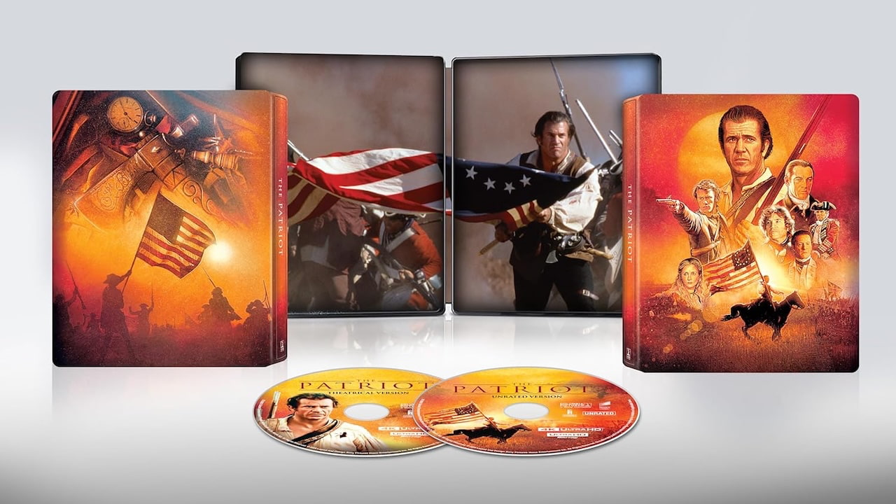 The Patriot 4K UHD Blu-ray Steelbook Package Contents