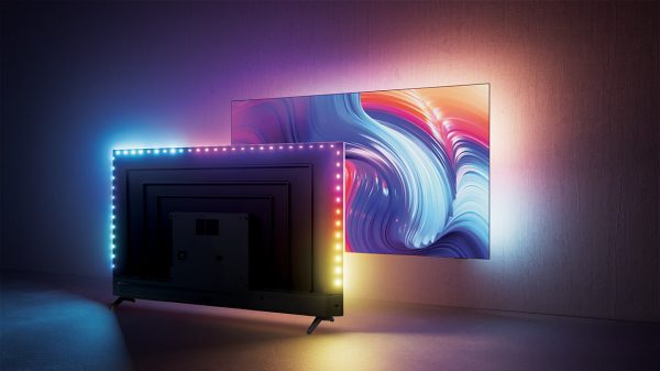 Philips Ambilight TV Front and Back Angle