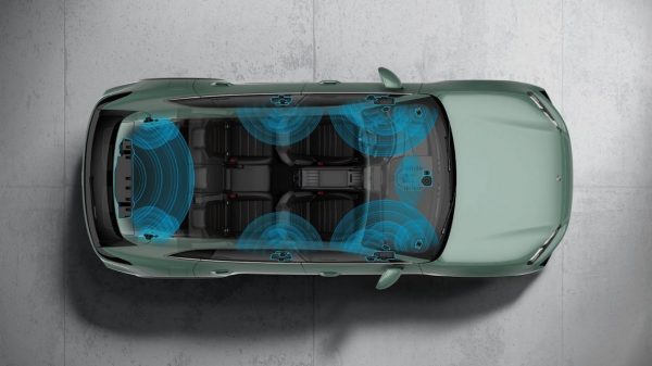 Porsche Car Audio Sound System Top Down Overview