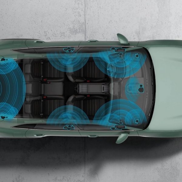 Porsche Car Audio Sound System Top Down Overview