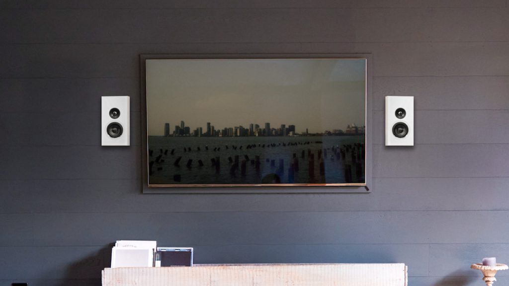 PSB PWM Sat Speakers With TV White