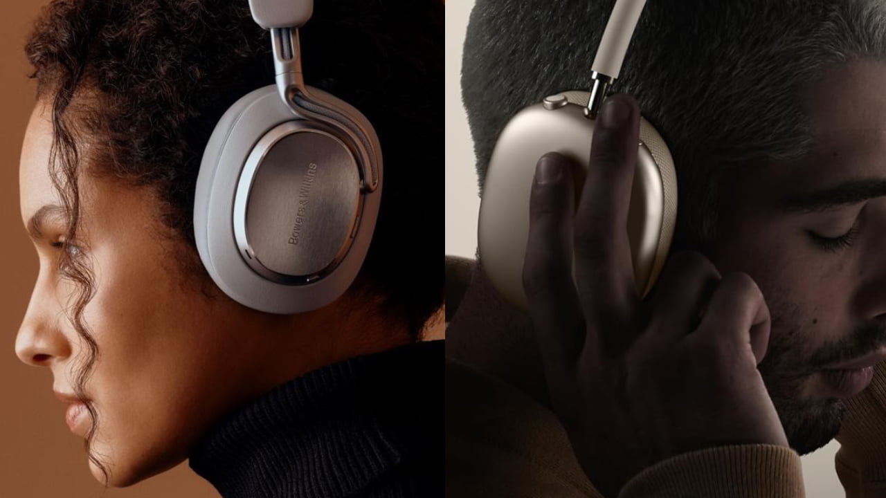 Bowers & Wilkins Px8 S2 and Apple AirPods Max Wireless Headphones Lifestyle