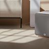 Q Acoustics Q SUB100 powered subwoofer white lifestyle