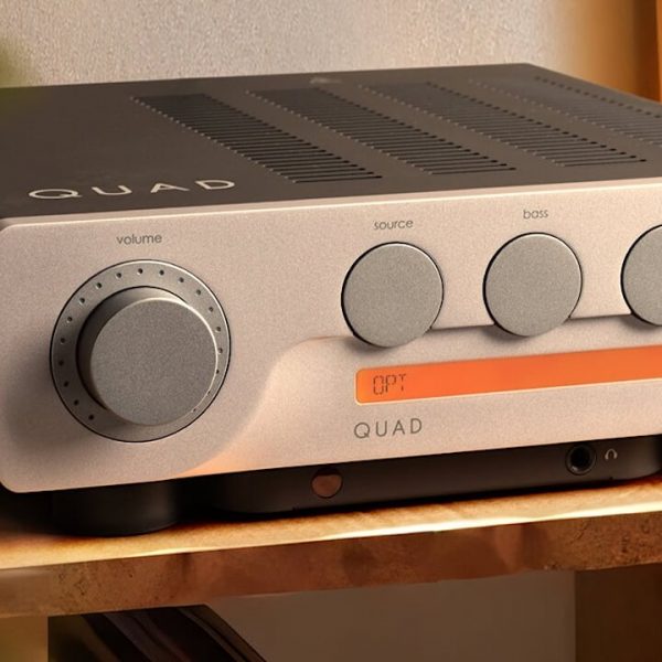 Quad 3 Integrated Amplifier Front Angle Lifestyle