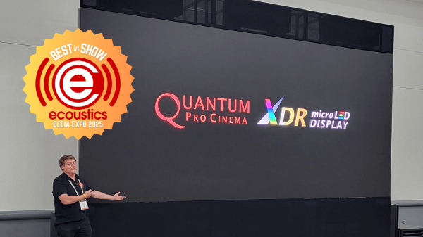 Quantum Pro Cinema XDR Micro LED Display wins eCoustics Best in Show at CEDIA Expo 2025