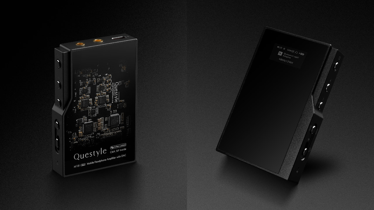 Questyle M18i Max Mobile Headphone Amplifier with DAC front and back