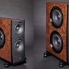 Raidho Acoustics TD8 (left) and TD10 (right) - not to exact scale