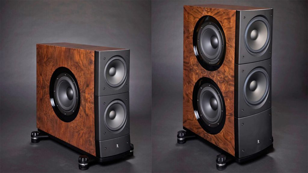 Raidho Acoustics TD8 (left) and TD10 (right) - not to exact scale