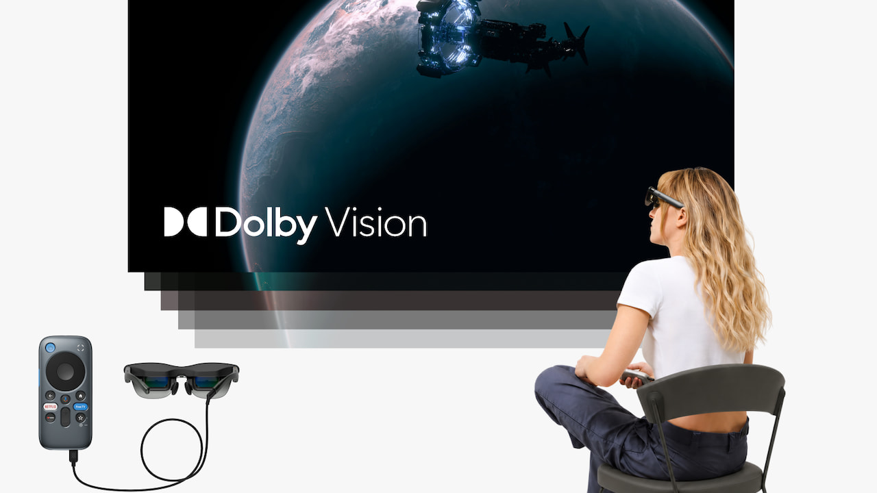 RayNeo GT Max Glasses with Dolby Vision and Pocket TV Pro