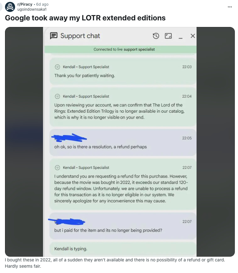 Reddit Screenshot LOTR Removal