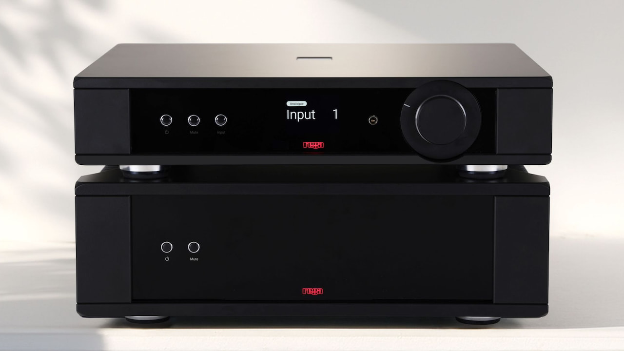 Rega Mercury Preamplifier and Solis Power Amplifier Stack Front