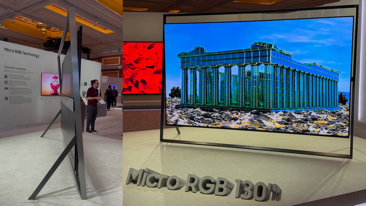 Samsung 130-inch Micro RGB TV at CES 2026