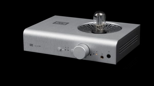 Schiit Lyr 5 Forkbeard Headphone Amplifier and Preamp Silver Angle
