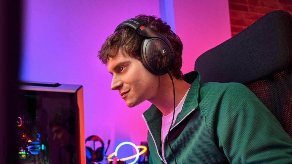 2026 Sennheiser HD-620 Mercedes-AMG gaming headset lifestyle