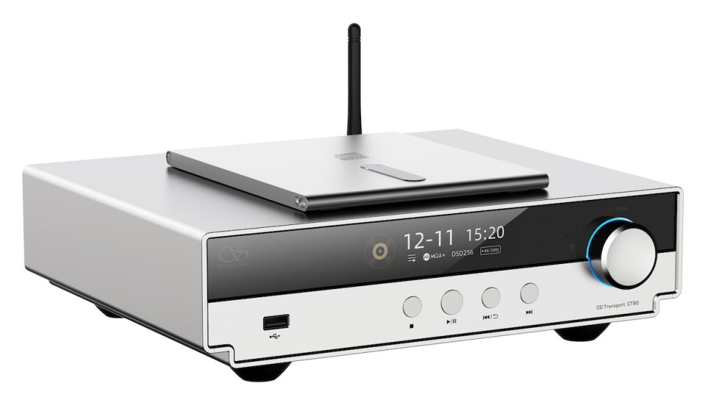 Shanling CT90 CD Transport Silver Angle Large