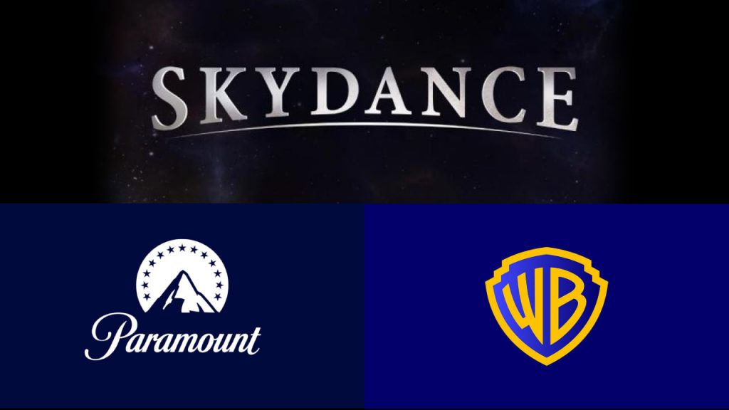 Skydance, Paramount and Warner Bros Logos