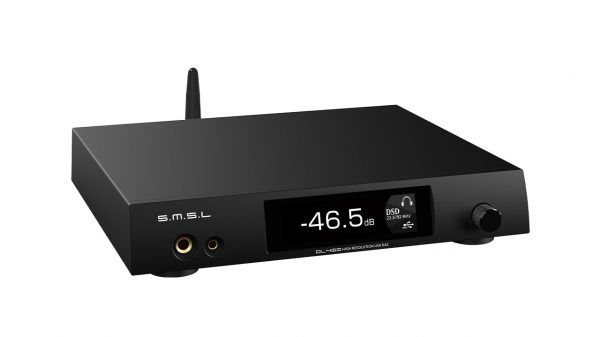 SMSL DL400 DAC headphone amplifier black angle