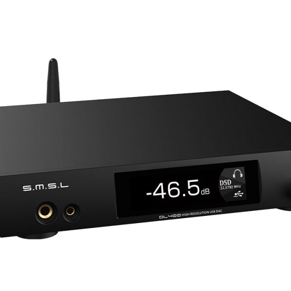 SMSL DL400 DAC headphone amplifier black angle