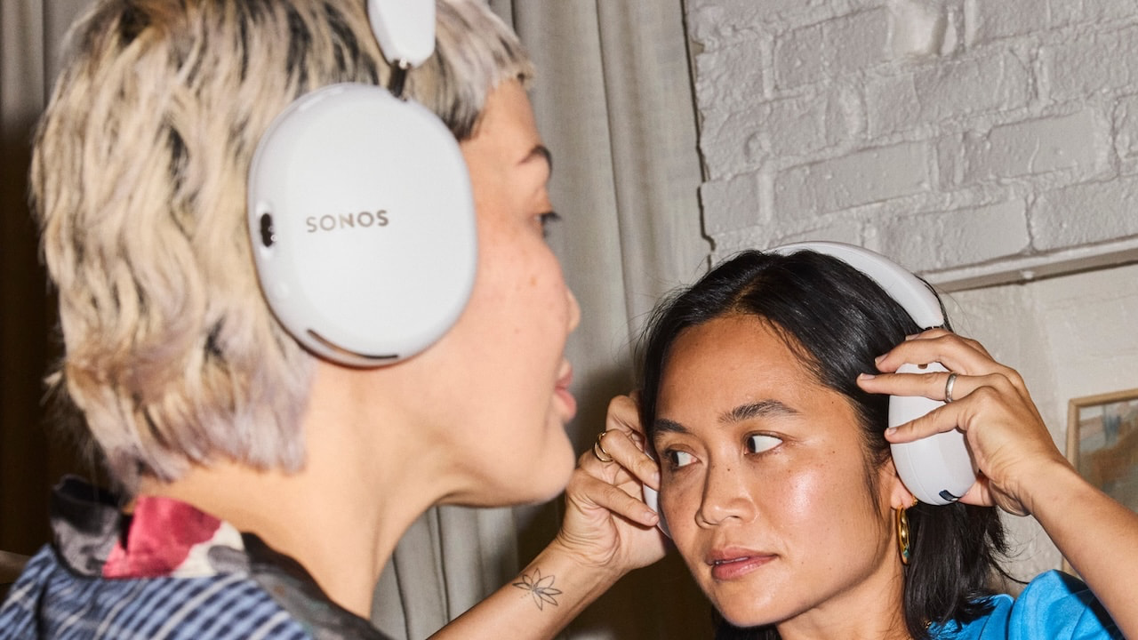 2026 Sonos Ace Ultra Wireless Headphones Lifestyle in white