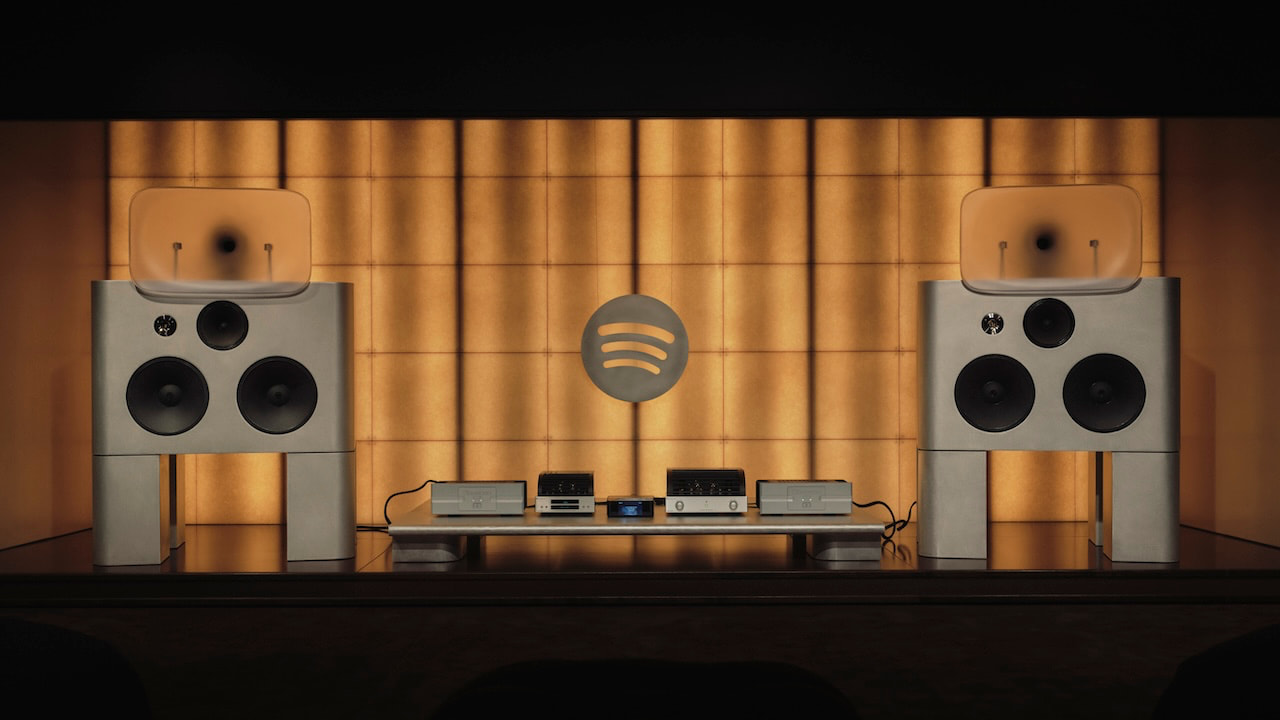 Spotify Finally Tries Hi-Fi: Lossless Listening Lounge in London Built Around Horn Speakers and Bryston Power