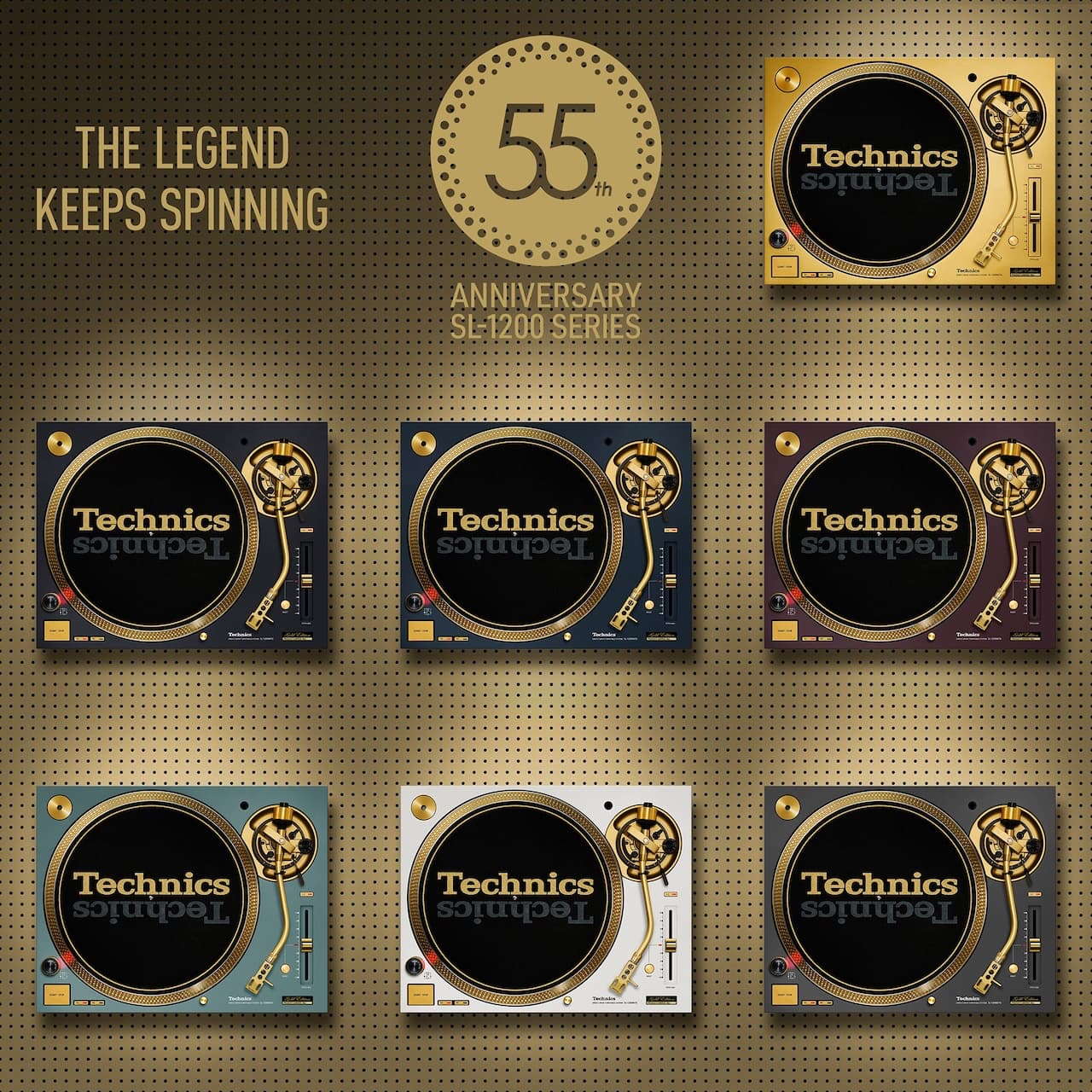 Technics SL-1200 55th Anniversary Edition Turntable Goes Gold With
