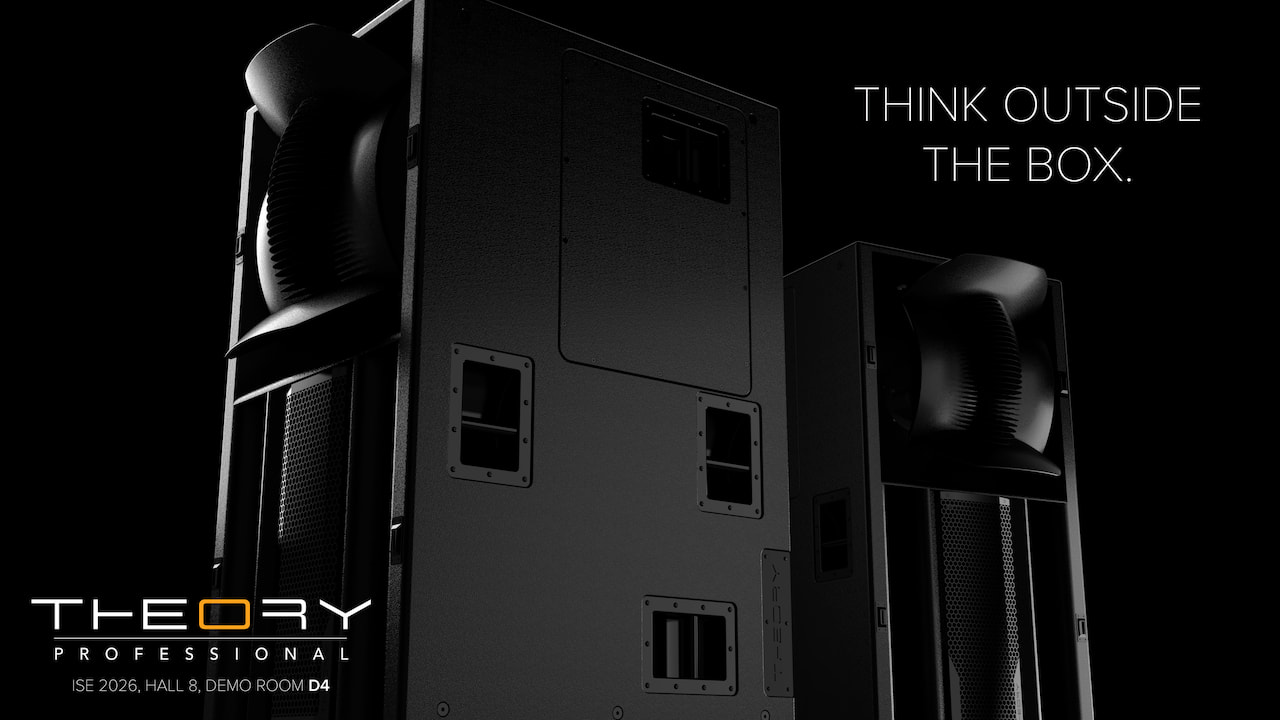 Theory Professional SR-221.3 Sound Reinforcement Loudspeaker - Think Outside The Box at ISE 2026