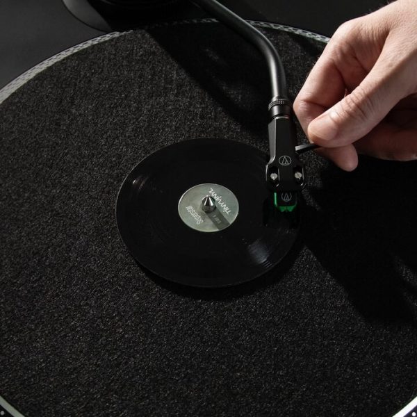Tiny Vinyl on Turntable