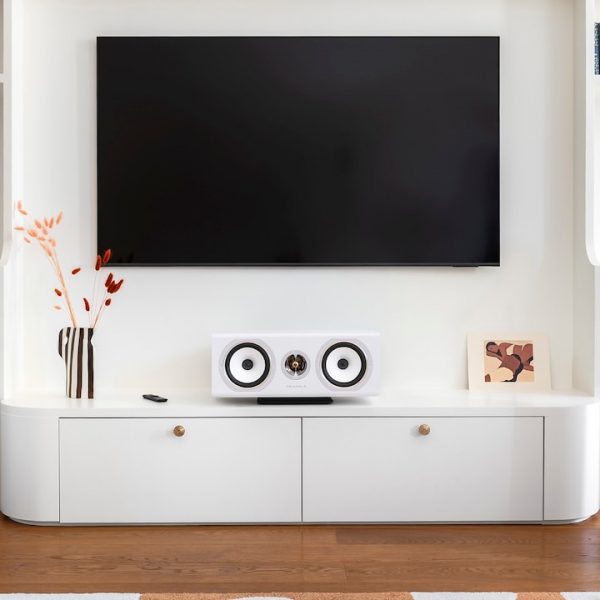 2026 Triangle Solstice 8 Floorstanding Speaker and C3 Center Channel Speaker in White