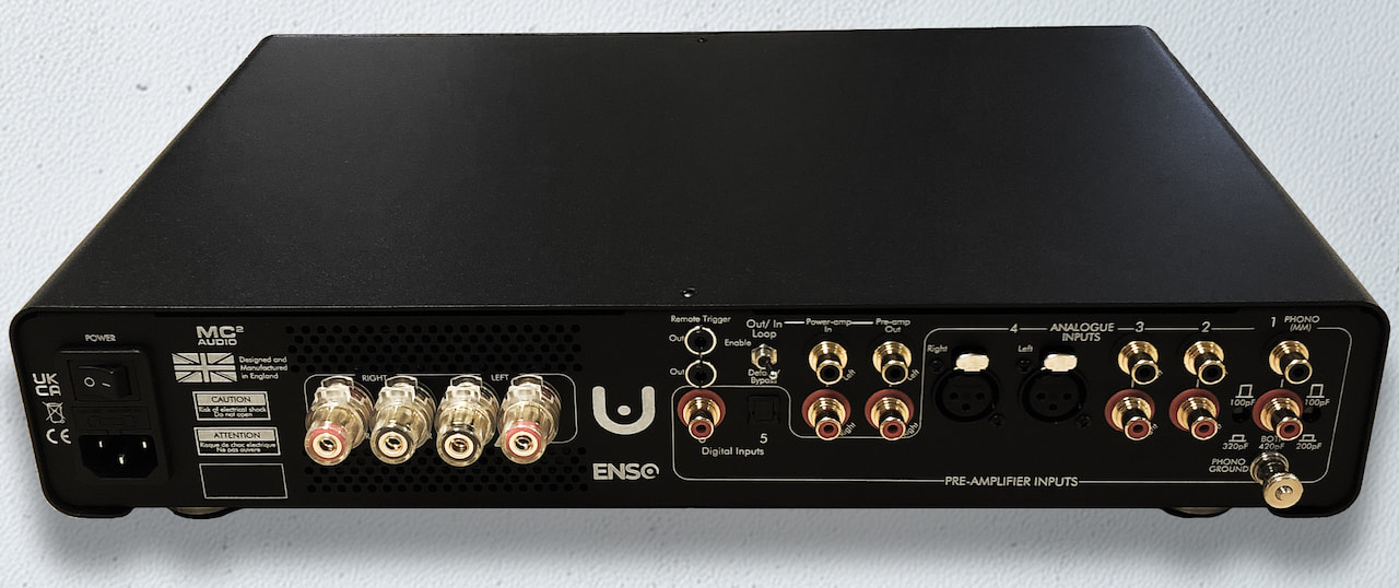 Ultrafide Audio ENSO Integrated Amplifier Rear