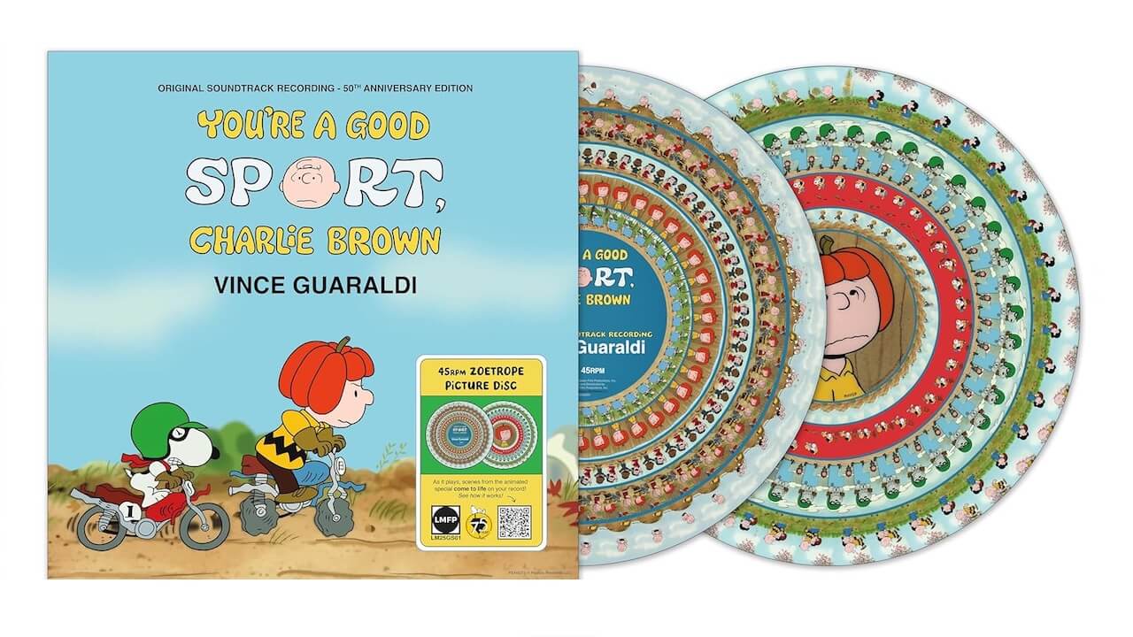 Vince Guaraldi 50th Anniversary Edition You're a Good Sport Charlie Brown 45RPM Vinyl Zoetrope Picture Disc