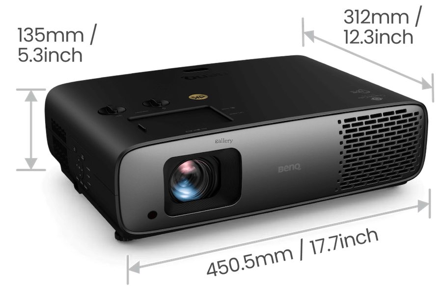w4100i-projector-dimensions