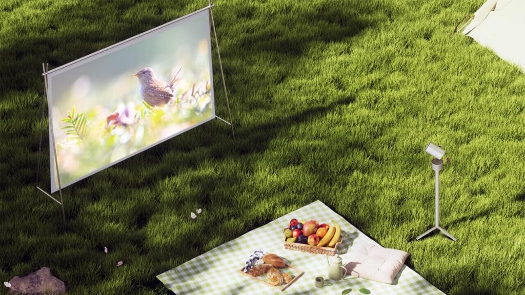 XGIMI's 70-inch Portable Outdoor Projection Screen Takes