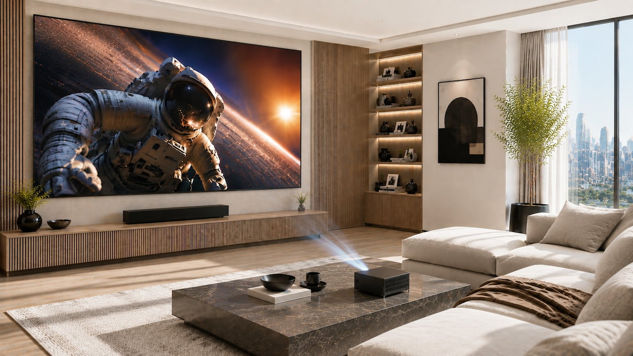 2026 XWALL Titan Noir Ultra Projector Lifestyle