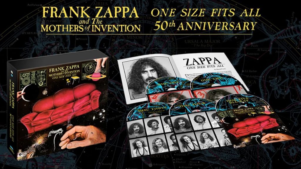 50th Anniversary 4CD/1Bluray Edition of Frank Zappa's 1975 One Size Fits All Delivers Immersive Dolby Atmos Experience Plus Archival Rarity Riches